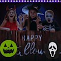 Miniatyrbillede 5 af 5: 4 stk Halloween Slikpose DIY Materialpakke Børnegaveposer