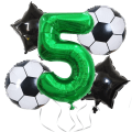Miniatyrbillede 1 af 5: Gigant, Ballon Nummer, Balloner Til Fødselsdage, Fodbold