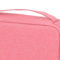 Miniatyrbilde 5 av 5: Datakabeloppbevaringspose Separat oppbevaring Oxford stoff Reiseelektronikkpose for kabler Ladere Harddisk Rose Red