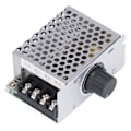 Miniatyrbild 1 av 8: Elektronisk spänningsregulator med aluminiumhölje, högeffekts SCR-motorhastighetskontroll för långvarig drift med intelligent fläkt (kompakt design)