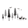 Miniatyrbild 1 av 5: träd skog älg kreativ personlighet hem vardagsrum sovrum