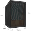 Miniatyrbild 2 av 6: Överdrag för Glidarstol för Trippelsoffa, Vattentätt Utomhusöverdrag för Gunga, Allvädersskydd med Slitstarkt Material, UV-Resistent Utemöbel