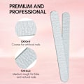 Miniatyrbild 3 av 5: Nagelfil Grit Emery Boards för naglar 50 st Nagelfil Kit för Ma