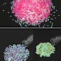 Miniatyrbild 3 av 7: 48 Flaskor/Box DIY Nagelharts Glitter Paljetter Kristall UV Epoxi Smycken Tillverkning Form Fyllmedel 3D Nagelkonst Tips Dekoration(Flerfärgad)