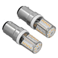 Miniatyrbillede 5 af 10: 2 stk. BA15D LED Pære Super Lys LED Udskiftningspære Varmt Lys 270Lm 12V 3W 57LED