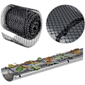 Miniatyrbild 3 av 5: Flexibelt och hållbart rännskydd, bred användning av plastnät för lövskydd, lätt att klippa med sax för anpassade längder som säkerställer universell passform