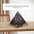 Miniatyrbild 3 av 5: 5 cm Pyramid Positiv Energi Healing Kristall Pyramid Meditation Organisk Sten Pyramid Zodiak Energi Generator Jungfru