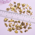 Miniatyrbillede 2 af 6: 100 stk. Tibetansk Antik Guld Charm Blandede Vedhæng DIY til Armbånd Halskæde Smykkefremstilling og Håndværk