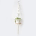Miniatyrbild 1 av 4: Macrame växt hängare - Inomhus hängande planter hylla - Dekorativ blomkruka hållare - Heminredning för suckulenter, kaktusar