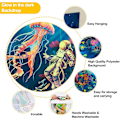 Miniatyrbild 3 av 5: Tapestry UV-reaktion växtmanet tapestry neon galax rymden