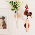 Miniatyrbild 4 av 5: Väggmonterat blomrör för blomsterarrangemang, väggdekoration i metall