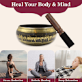 Miniatyrbillede 6 af 6: Meditationssangskål til Healing og Mindfulness Unik Lyd B