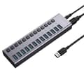 13-portars USB-hubb 5 Gbps USB 3.0 Multifunktionell Expansionsgränssnitt Splitter Expander med Oberoende