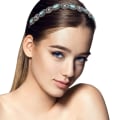 Miniatyrbillede 3 af 8: 6 stk Rhinestone Elastiske Pandebånd, Krystal Rhinestone Pandebånd
