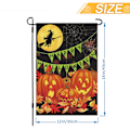 Pikkukuva 2 / 6: Halloween-puutarhalippu 12 x 18 tuumaa, Halloween-liput pellavaa