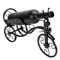 Miniatyrbild 8 av 8: Unika Cykelglasögon, Vinflaskställ i Trehjulingsform för Bardisk Heminredning