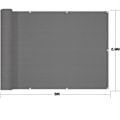 Pikkukuva 2 / 5: Parvekkeen yksityisyyssuoja, parvekkeen peite parvekkeen yksityisyyssuoja W90 x H500 cm