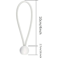 Miniatyrbilde 4 av 5: 50 stk Elastiske Ballspenner, Presenningsspenner for Paviljong, Camping, Telttropper, Gardinforlengere, 10 cm