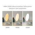 Miniatyrbild 2 av 5: 10 000 LUX Bärbar Fällbar Trådlös Laddningsbar Lysrör Simulerar Dagsljus Touch Screen Kontroll UV-fri LED Lysrör
