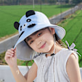 Miniatyrbilde 4 av 5: Bomullshatt med bred brem Solhatt Kant Sommer UV-beskyttelse UPF Hatt fo