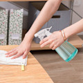 Miniatyrbillede 4 af 7: Professionelle rengøringssprayflasker, lækagesikre sprayflasker med justerbar dyse, ergonomisk design for komfortabelt greb i sort, pink, blå, 3 stk.