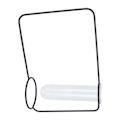Miniatyrbild 5 av 8: Innovativ hängande planter provrör transparent hydroponisk växtvaser för hem inomhus svart