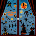 Pikkukuva 3 / 5: Ikkunatarrat, Halloween-ikkuna-koristeet, suuret staattiset
