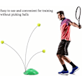 Miniatyrbillede 5 af 5: Tennis Træner Selvudvikling Rebound Baseboard Tennis Træningsudstyr med 1 Snorebold