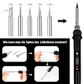 Miniatyrbild 5 av 5: Lödkolv Set Lödset 80W Lödstation Temperatur Justerbar Lödkolv Tråd