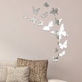 Miniatyrbillede 4 af 7: 30x Butterfly Kombination 3D Spejl Vægsticker Udgående