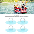 Miniatyrbilde 3 av 5: 4 stk Lysegrønne D-ring lapper Runde Lettvægt D-ring PVC Lappe til Oppustelig Båd Surfbræt Stand Up Paddleboard