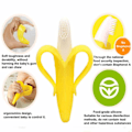 Miniatyrbillede 6 af 8: Baby Banan Tandsbørste og Bidring i én - Tandfrembringelseslegetøj