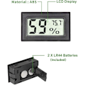 Miniatyrbillede 3 af 6: Mini Hygrometer Termometer Digital Indendørs Luftfugtighedsmåler Monitor