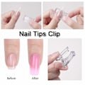 Miniatyrbillede 3 af 8: 10 stk. Negletips-klemmer til hurtig opbygning af Poly UV Builder Assistentværktøj DIY Manicure Værktøj Plastik Fingerforlængelsesklemme Sæt