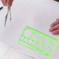 Pikkukuva 4 / 5: Piirustusmallisetti Viivotin DIY opiskelijoiden stensiilit piirustus ympyrä