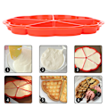 Miniatyrbild 8 av 8: Mini Våffeljärn med Hjärtan, Hjärtformade Våfflor Non-stick Elektrisk Pannkakstillverkare för Roliga DIY Bakaktiviteter, Idealiska Presenter för Bakälskare (3 st)