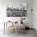 Miniatyrbilde 4 av 5: Panther Print, Stor Lerretet, Moderne Veggkunst for Soverom & Stue