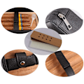 Miniatyrbillede 4 af 8: Læder Rejse Cigar Humidor Etui, Bærbar Cedertræ med