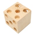 Pikkukuva 4 / 5: Bird Block - Pureskelupuuta Purra- ja Repimislelu Papukaijoille, Puiset Pylväät Rakastajille, Kakatuille, Undulaateille 8cm/3.1in