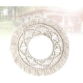 Miniatyrbild 5 av 5: Dekorativa Macrame Cirkelspeglar, Handvävd Boho Väggkonst Med Toppfrans Förhöjer Varje Vardagsrum, Perfekt För Lägenhet Och Studentrum,
