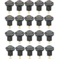 20 st DC 12V 20A Rund Vippströmbrytare LED-ljus Vippströmbrytare På-Av