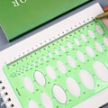 Pikkukuva 4 / 5: Piirustusmallisetti Viivotin DIY opiskelijoiden stensiilit piirustus ympyrä
