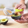 Miniatyrbilde 3 av 7: Avokadodeler og -skiver, Effektivt kjøkkenverktøy, Rask kutting og multifunksjonell bruk for Hass-avokado, Kiwi, Dragefrukt, Epler, Ferskener