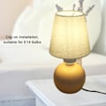 Miniatyrbild 7 av 8: 6 st tyglampskärmar klämma på enkel modern tyg bordsgolvlampa lock för E14-lampor