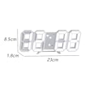 Miniatyrbilde 2 av 6: Intelligent 3D digital klokke vekkerklokke digital veggklokke LED
