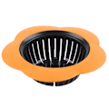 Miniatyrbillede 4 af 5: Orange Blomstformet Plastik Håndvask Si Strainer Aftapning Stop Køkken Badeværelse Tilbehør