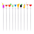 Miniatyrbild 2 av 8: 10 st Swizzle Sticks  Färgglada dryckesomrörare 9\" Drink