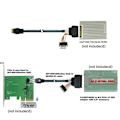 Pikkukuva 5 / 5: SFF-8643 - SFF 8639 -kaapeli, 12 Gt/s Mini SAS HD -kaapeli sisäinen Mini SAS SFF 8643 - U.2 SFF 8639 -kaapeli 15-napaisella naaras-SATA-virtapistokkeella