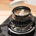 Miniatyrbild 4 av 5: Värmeskydd för Gashäll, Värmebevarande Emaljerad Lågfångare Simmer Ring, Jämn Värmefördelning för Små Kastruller (Svart)
