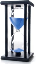 Blå 60 Minuter Trä Sandklocka, Timglas Sandtimer